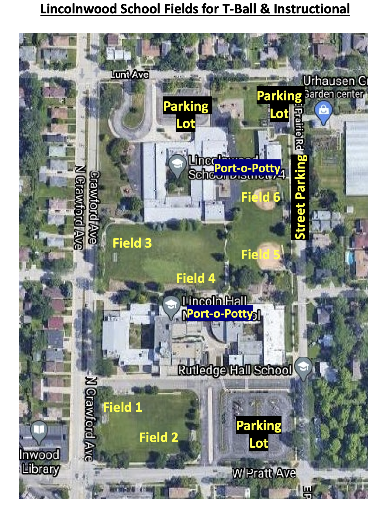 Lincolnwood Schools Fields Layout